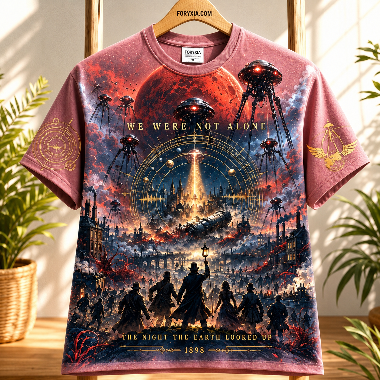 The Night Earth Looked Up 1898 Alien Invasion T-Shirt