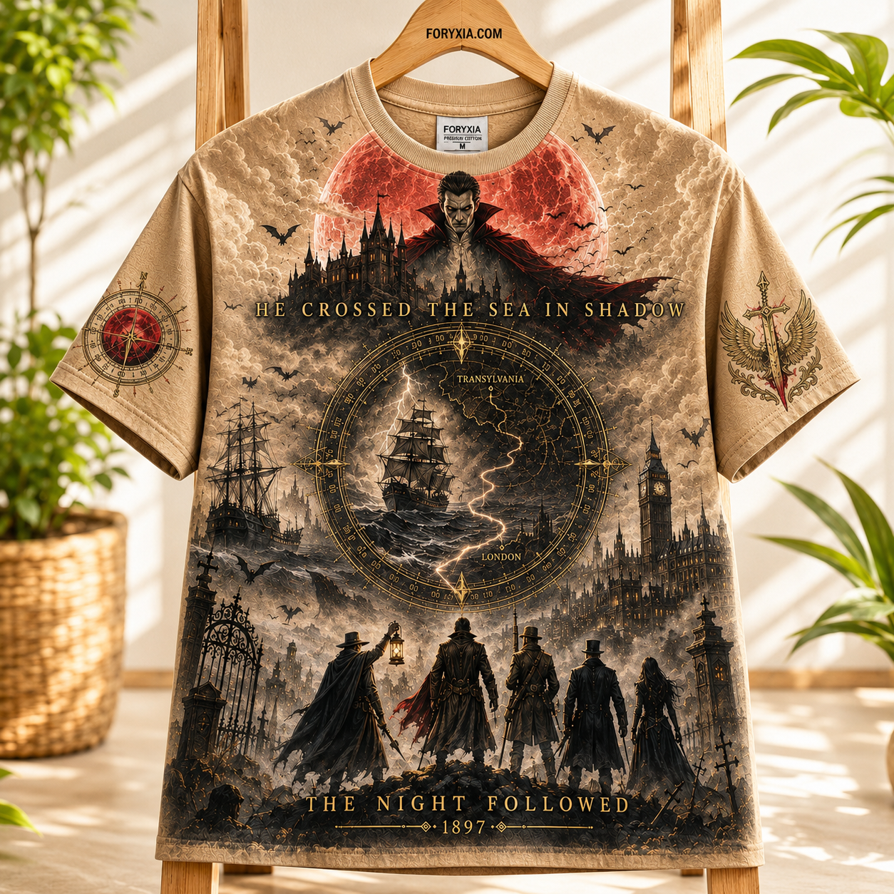 The Night Followed 1897 Gothic Vampire T-Shirt