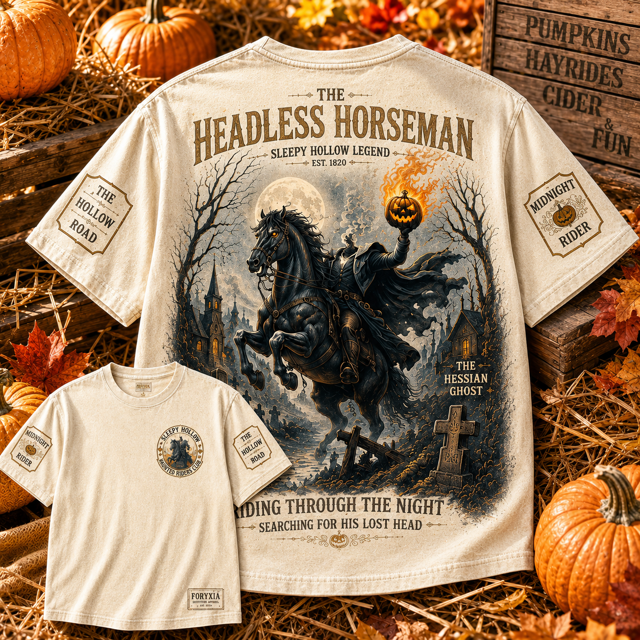 Headless Horseman Sleepy Hollow 1820 T-Shirt