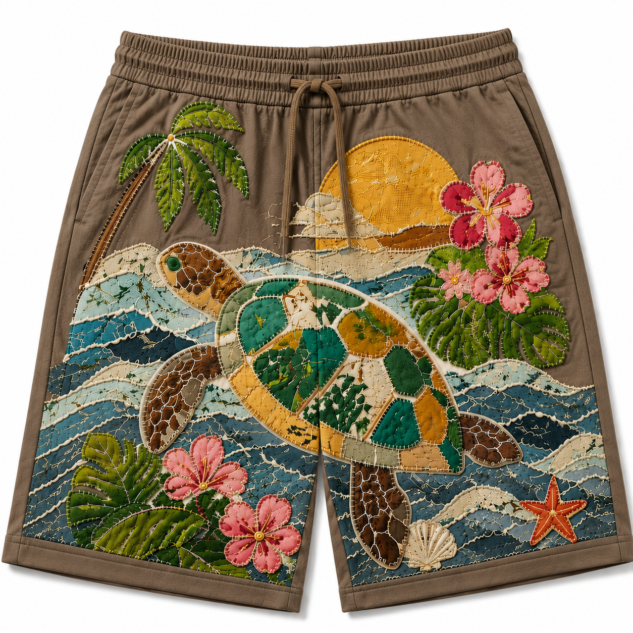 Tropical Turtle Paradise Shorts