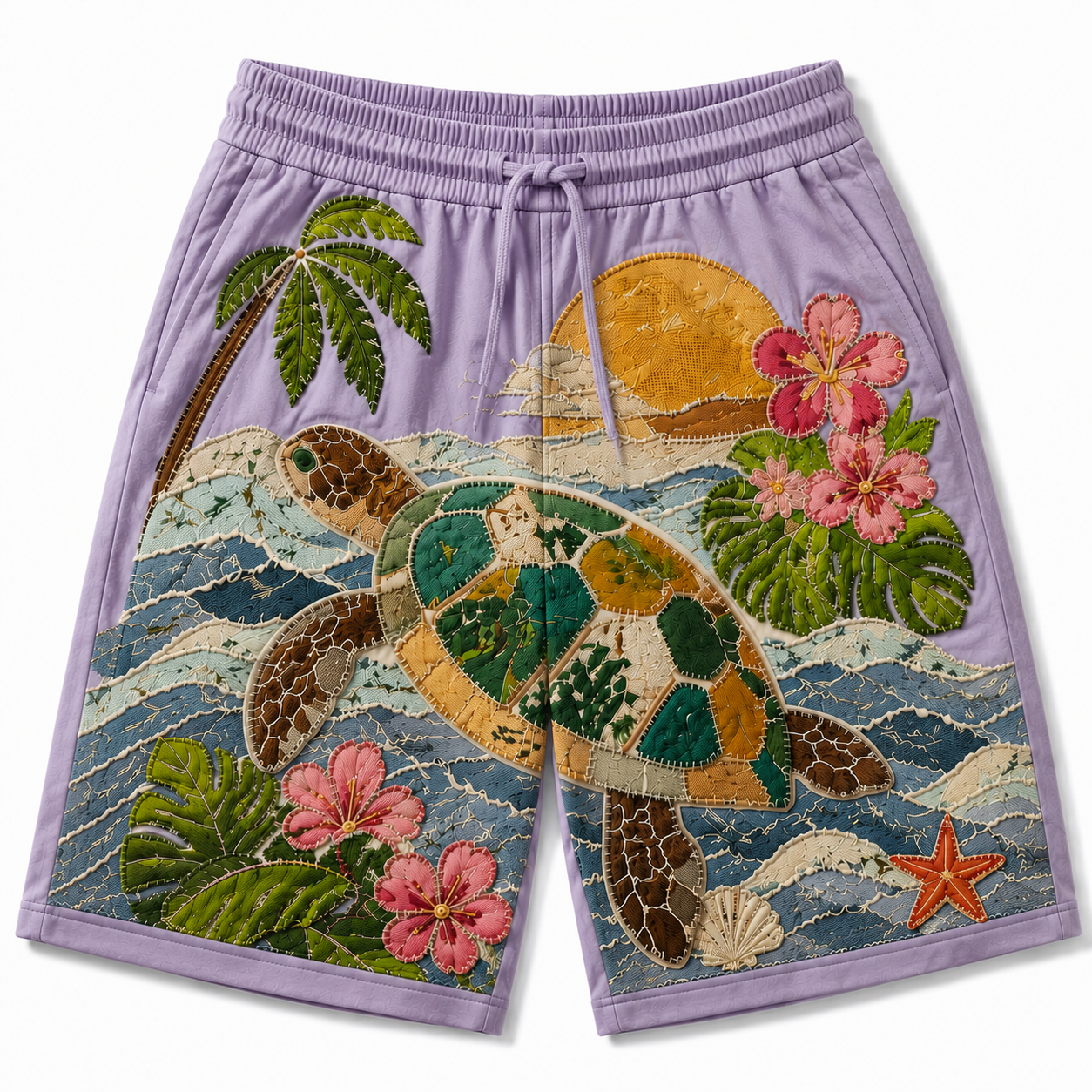 Tropical Turtle Paradise Shorts