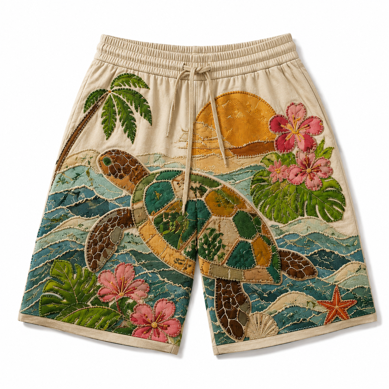 Tropical Turtle Paradise Shorts