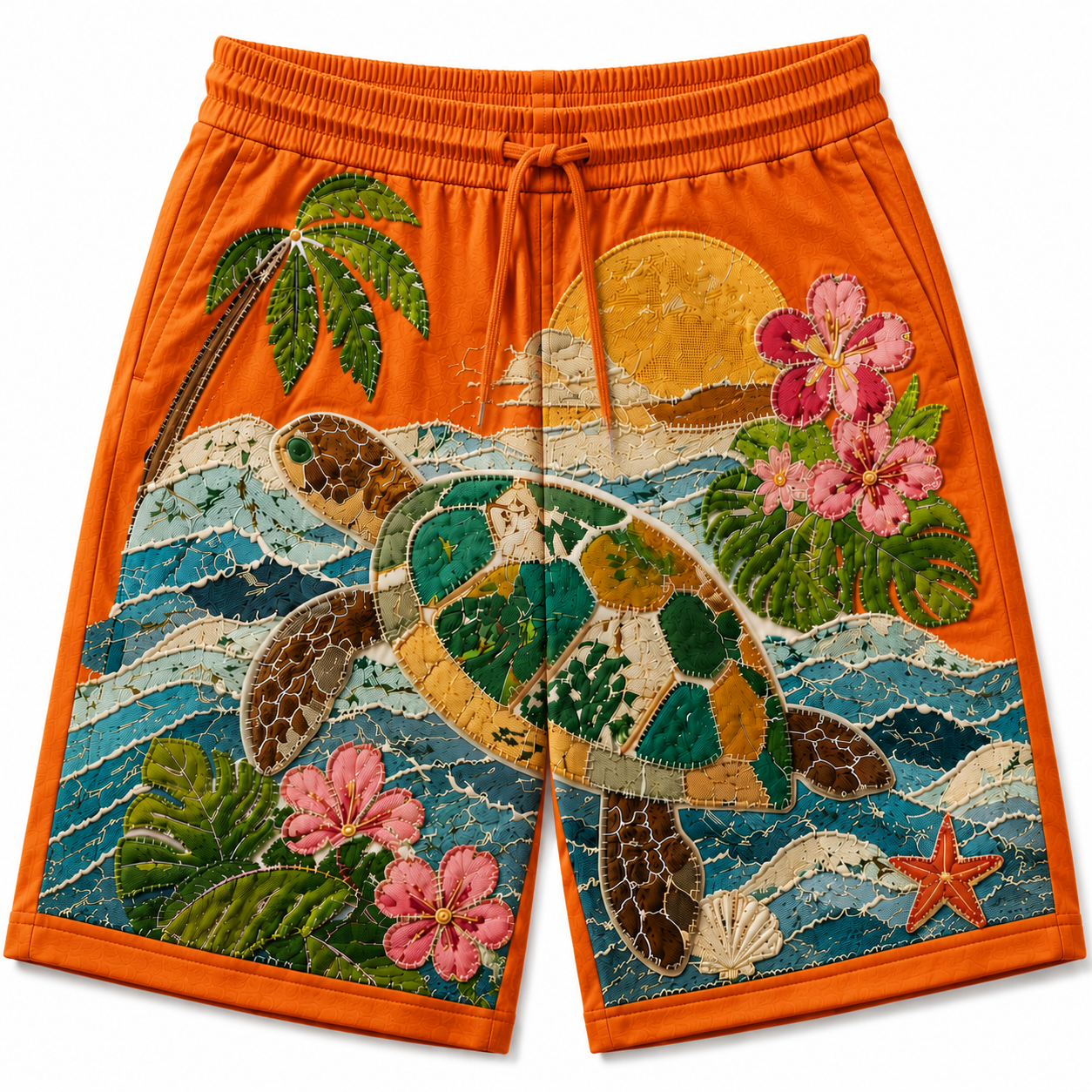 Tropical Turtle Paradise Shorts