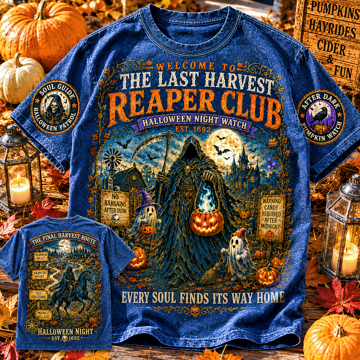 Last Harvest Reaper Club Halloween T-Shirt
