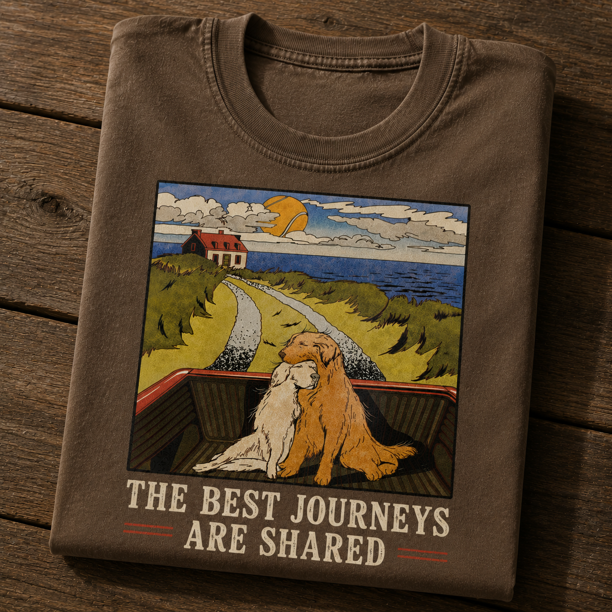 The Best Journeys Are Shared Dog Adventure T-Shirt