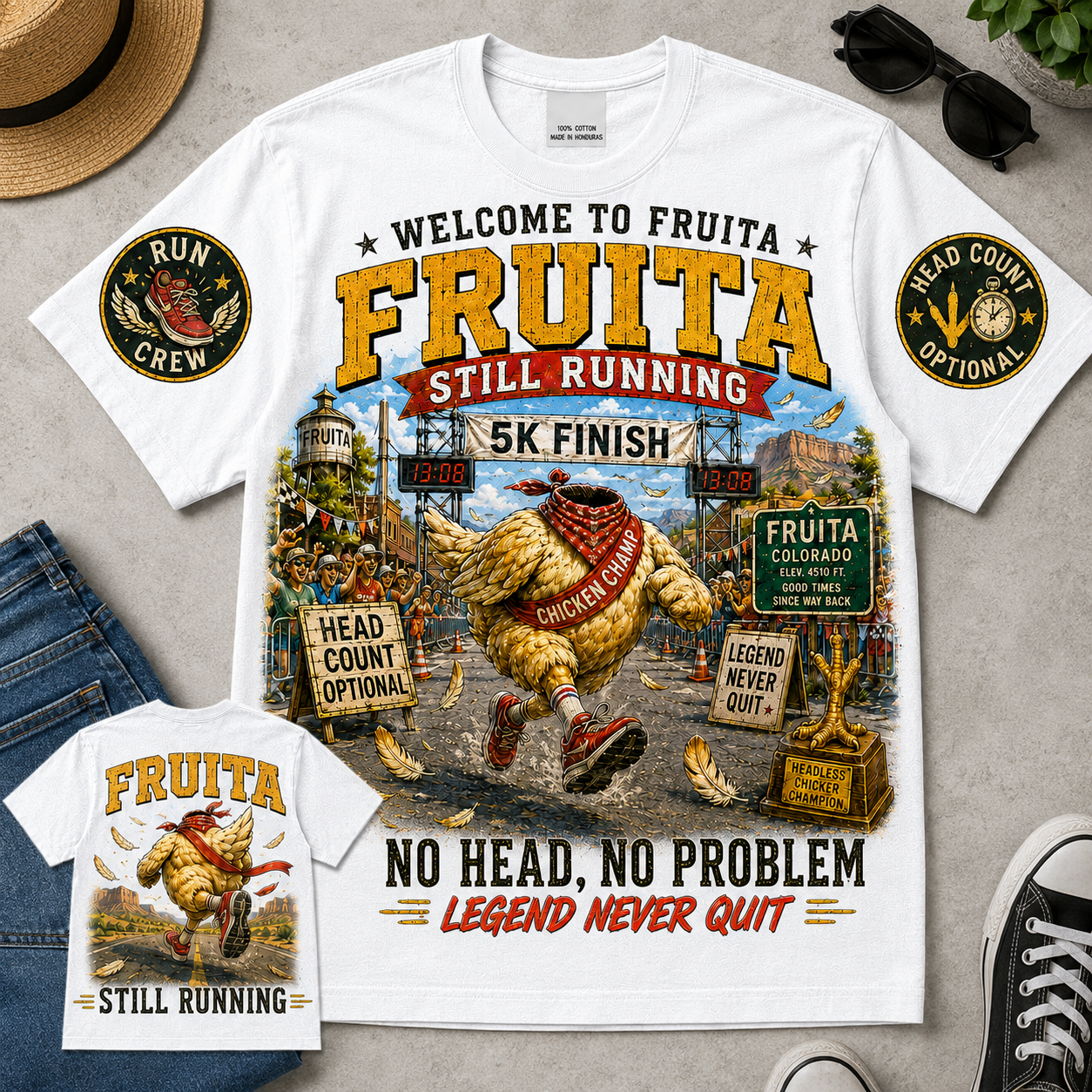 Fruita No Head No Problem Chicken T-Shirt