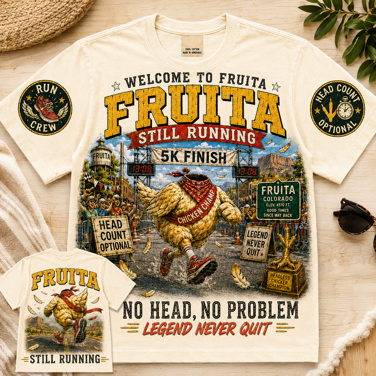 Fruita No Head No Problem Chicken T-Shirt
