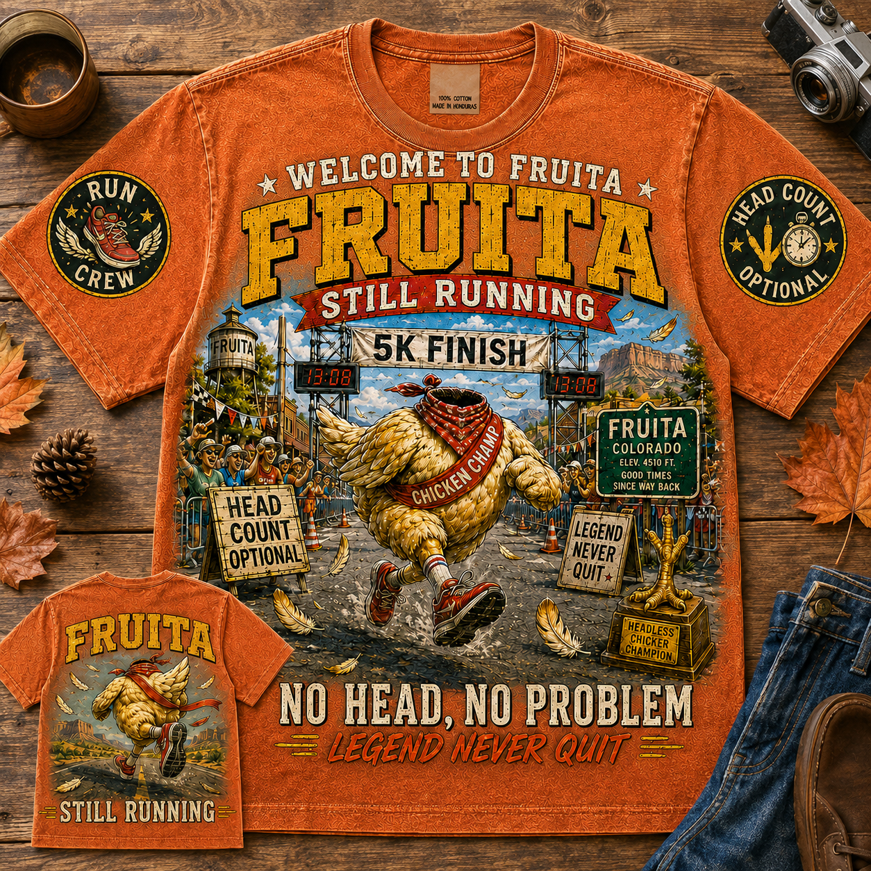 Fruita No Head No Problem Chicken T-Shirt