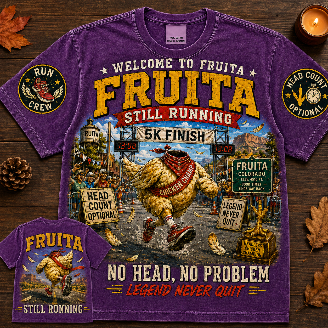 Fruita No Head No Problem Chicken T-Shirt