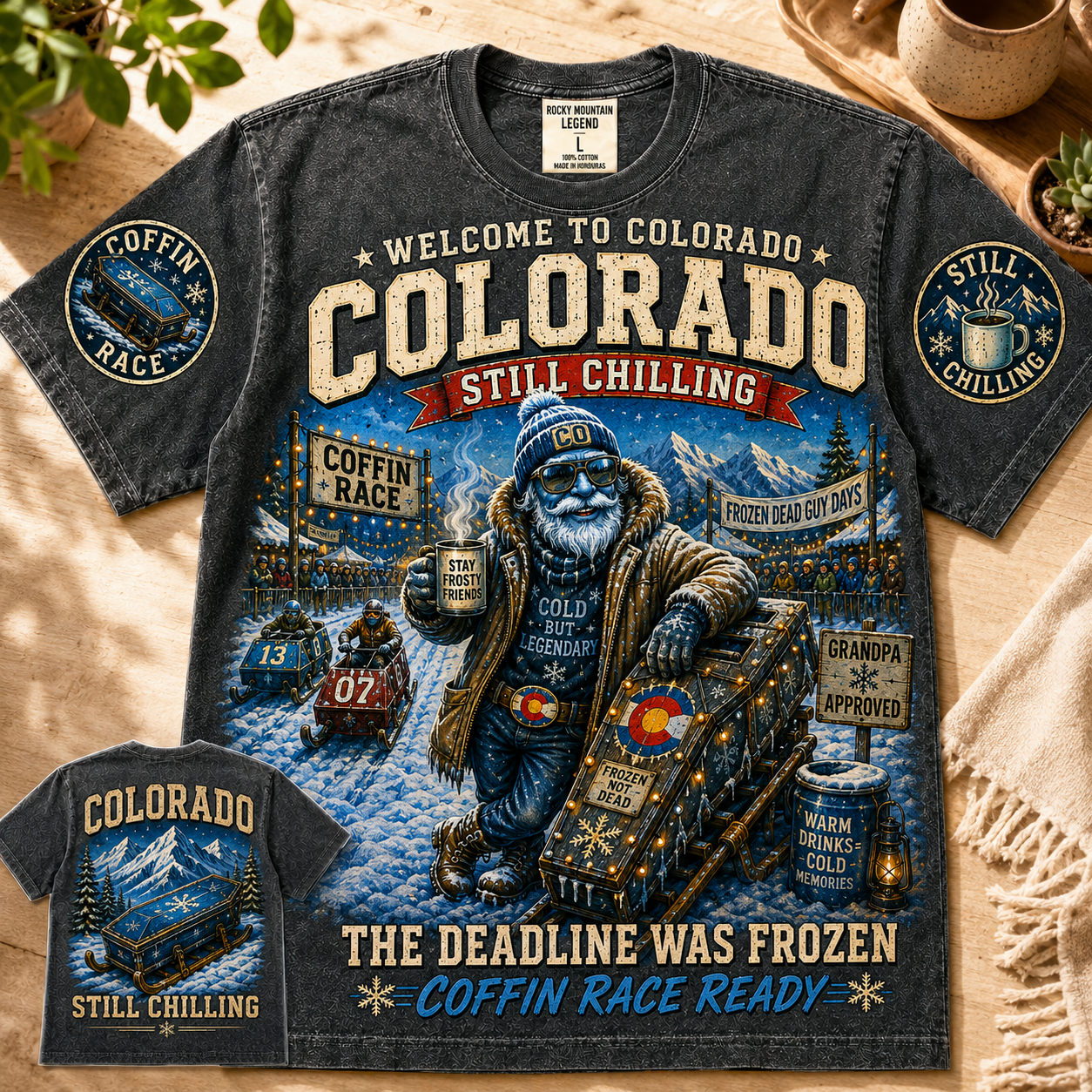 Colorado Still Chilling Coffin Race T-Shirt