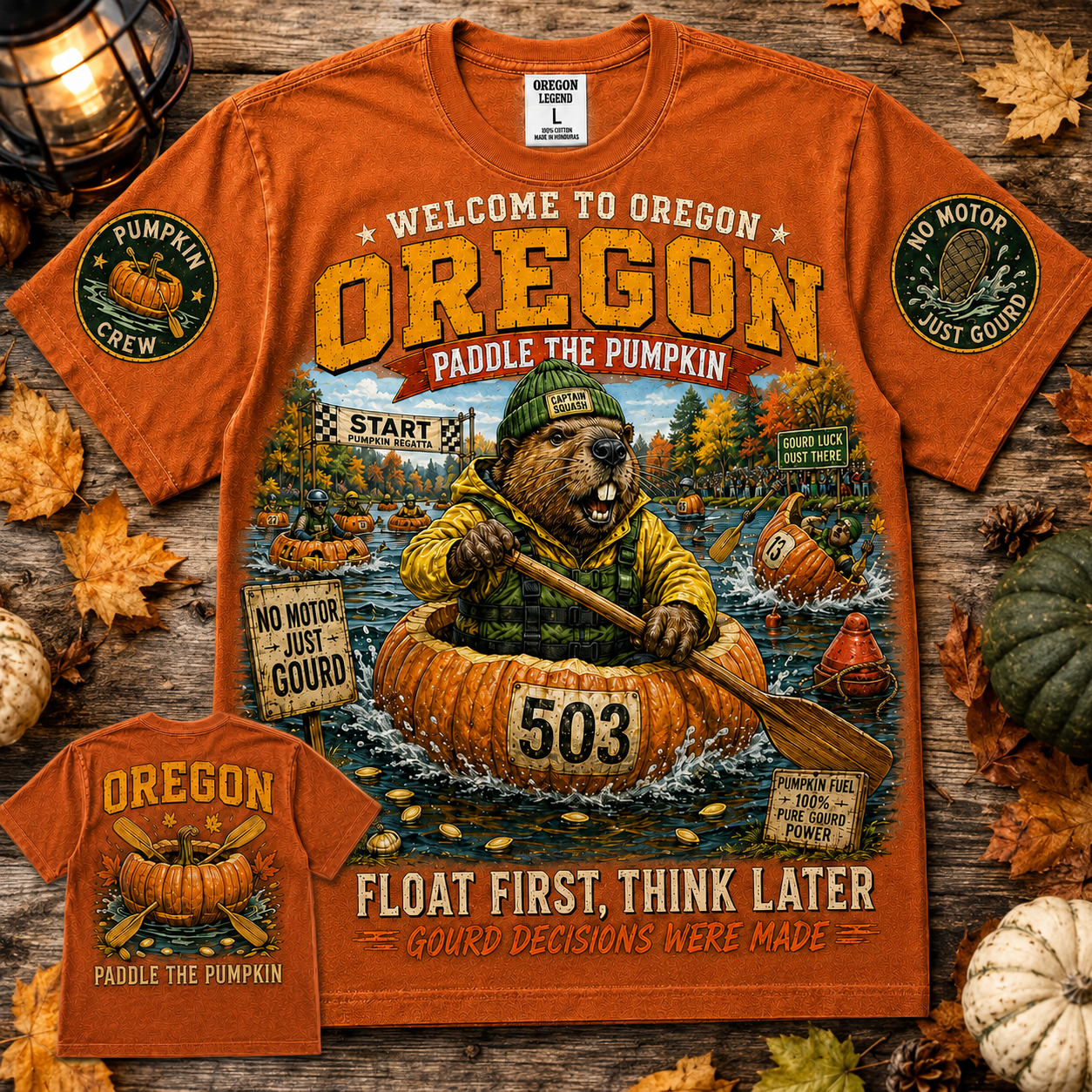 Oregon Paddle The Pumpkin T-Shirt