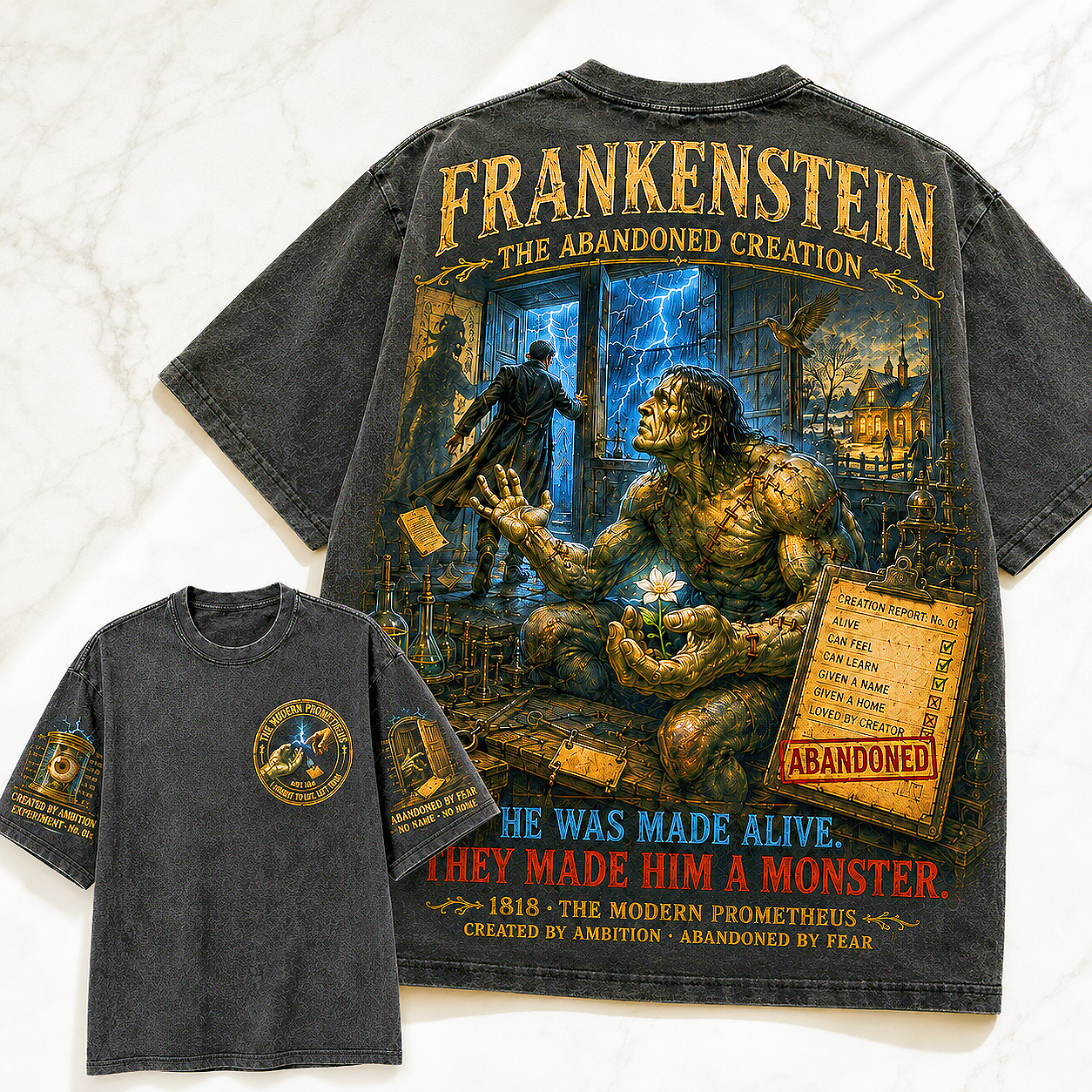 The Abandoned Creation Frankenstein T-Shirt