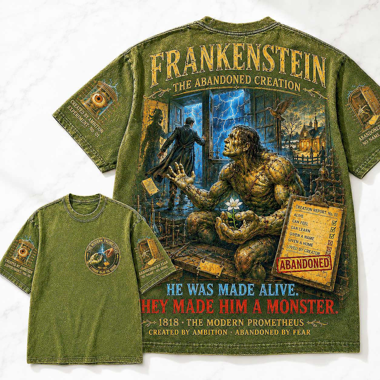 The Abandoned Creation Frankenstein T-Shirt