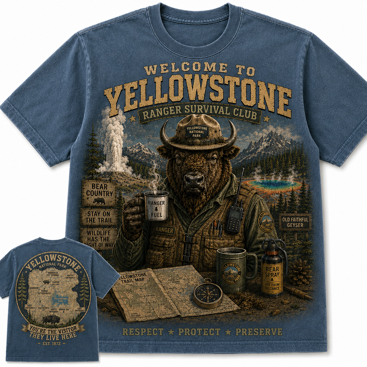 Yellowstone Ranger Survival Club T-Shirt