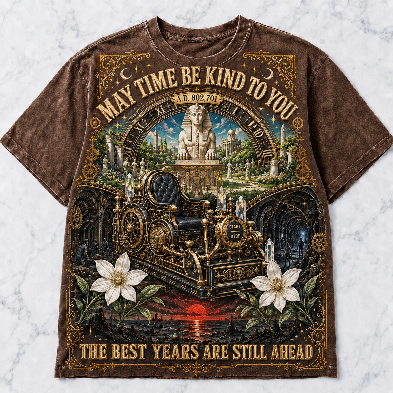 Time Be Kind Vintage Time Machine Tee