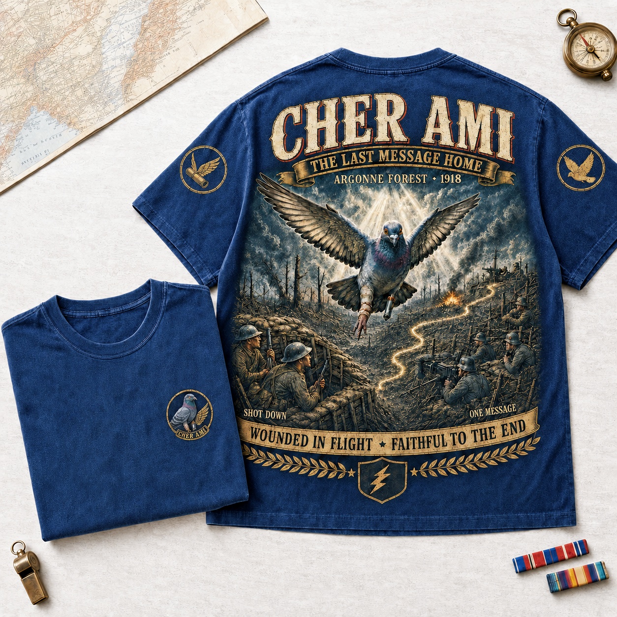 Cher Ami Rescue Message Tribute Tee