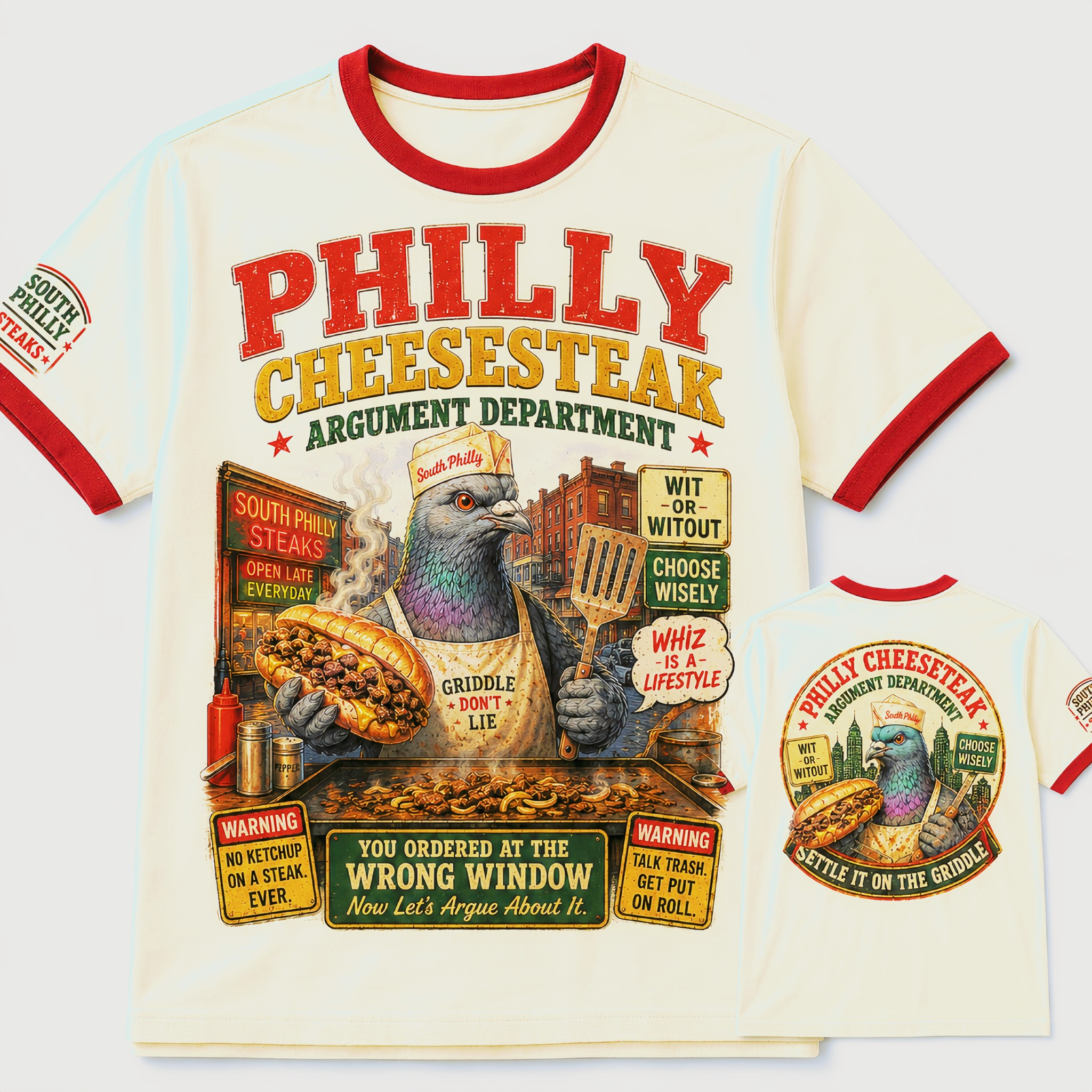 Philly Cheesesteak Argument Department T-Shirt