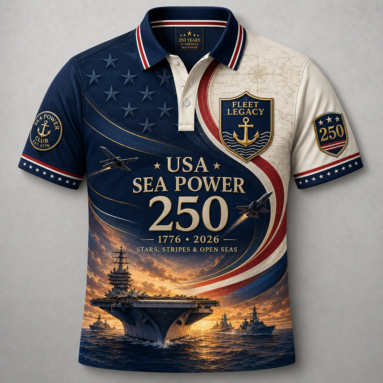 Stars, Stripes  Open Seas 250