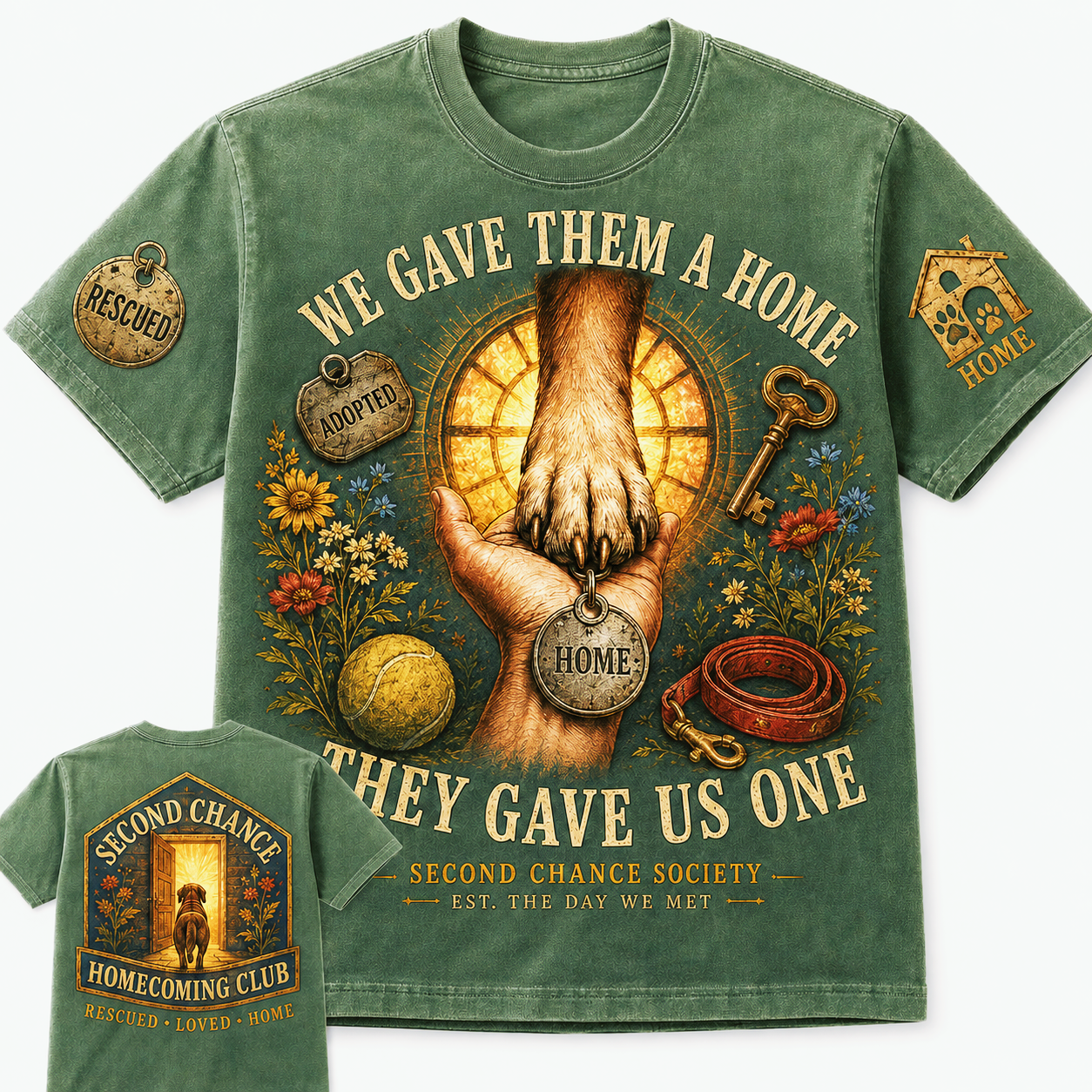 We Gave Them a Home Rescue Dog T-Shirt