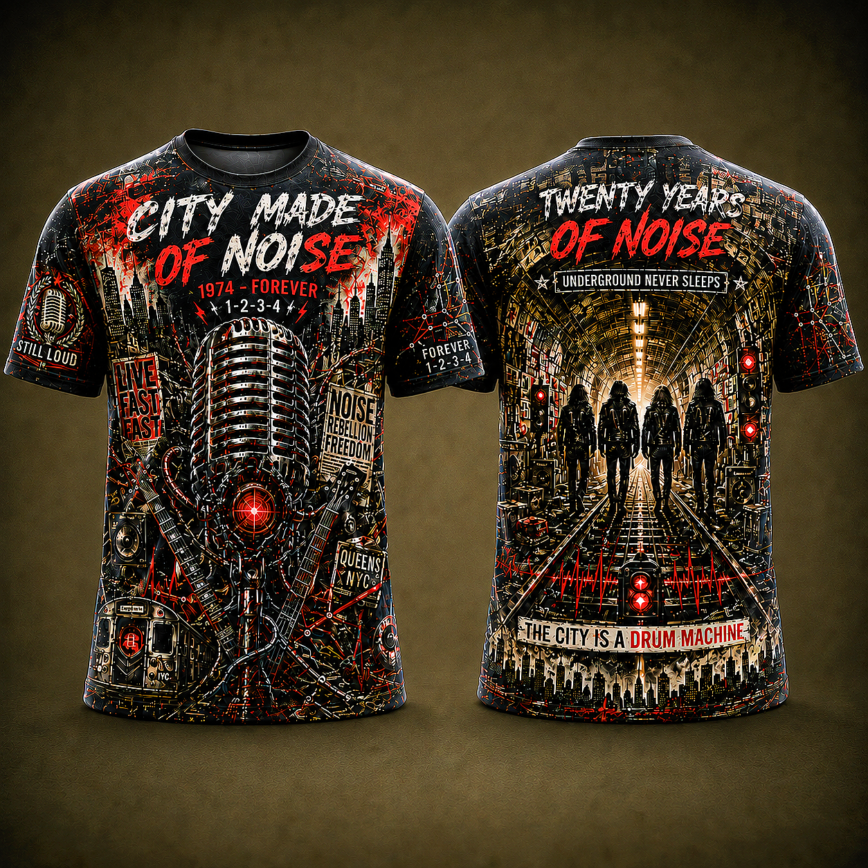 City Made Of Noise Music T-Shirt