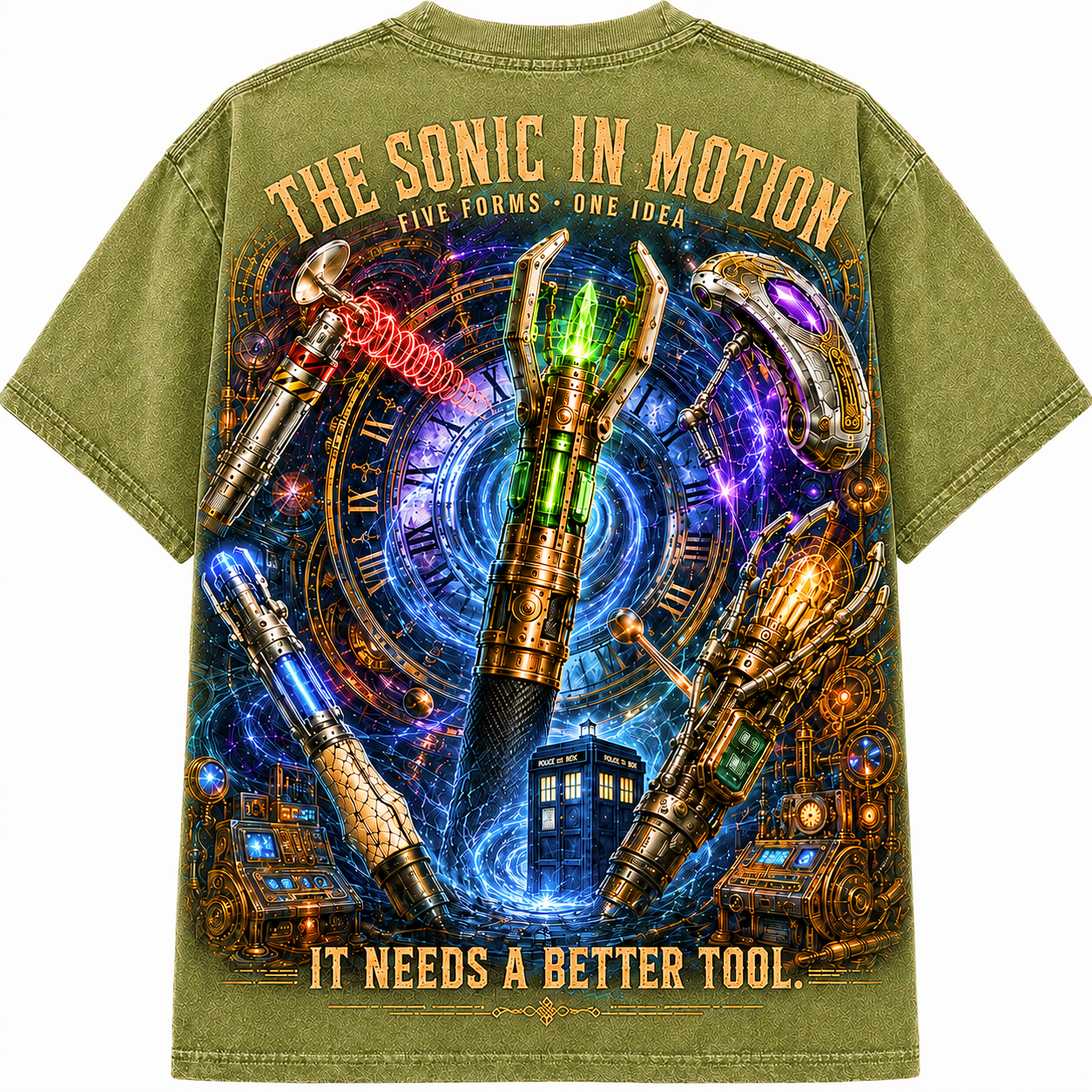 Five Forms One Idea Temporal Tool Archive T-Shirt