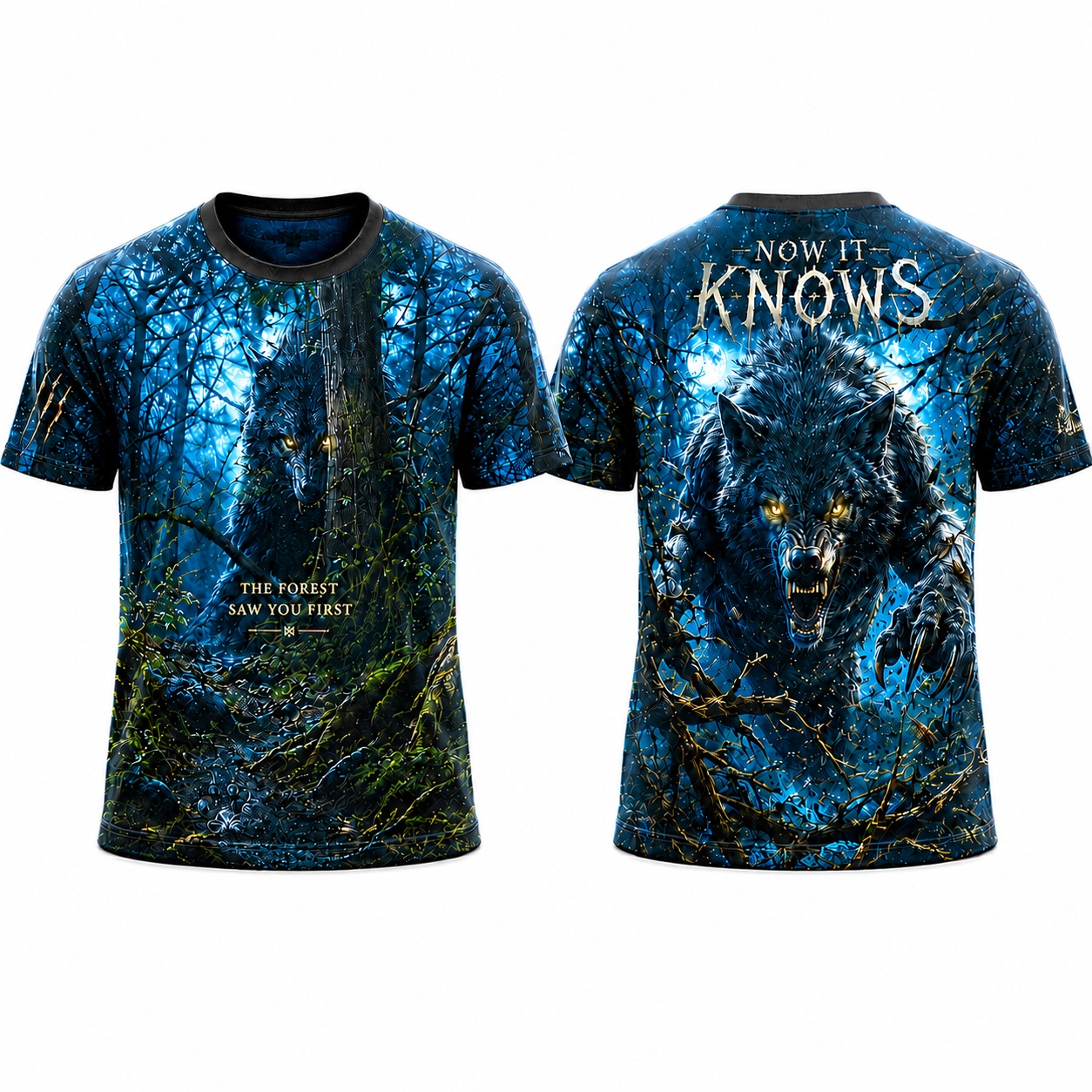 Now It Knows Wolf Forest T-Shirt