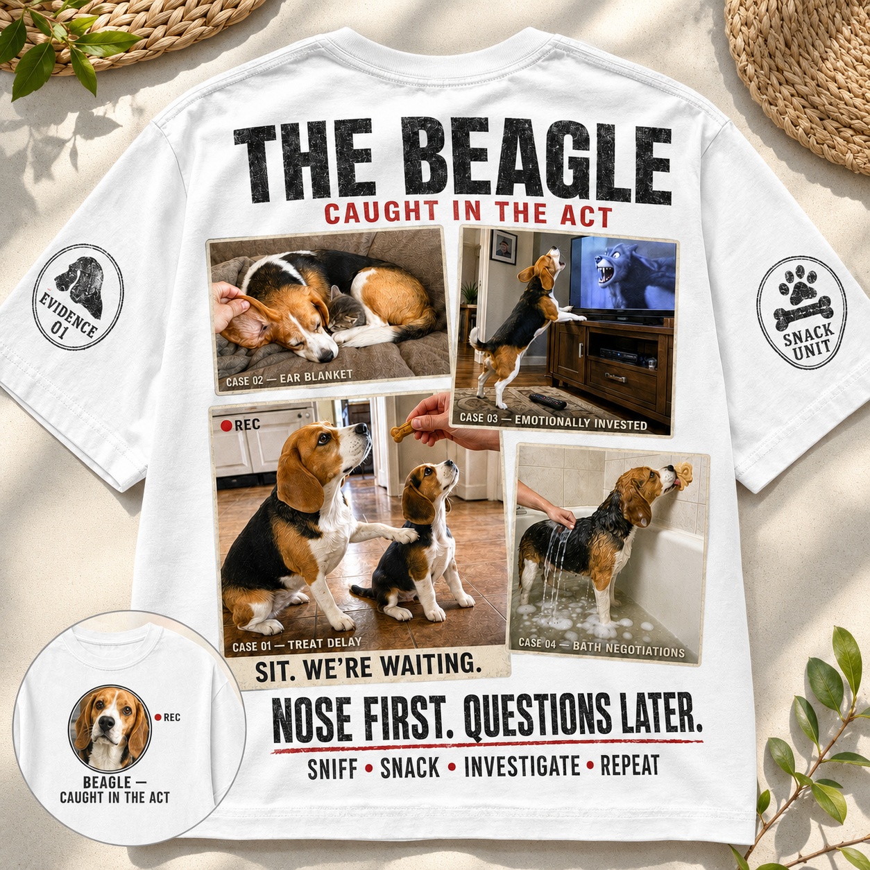 Life With a Beagle Graphic Tee🐾