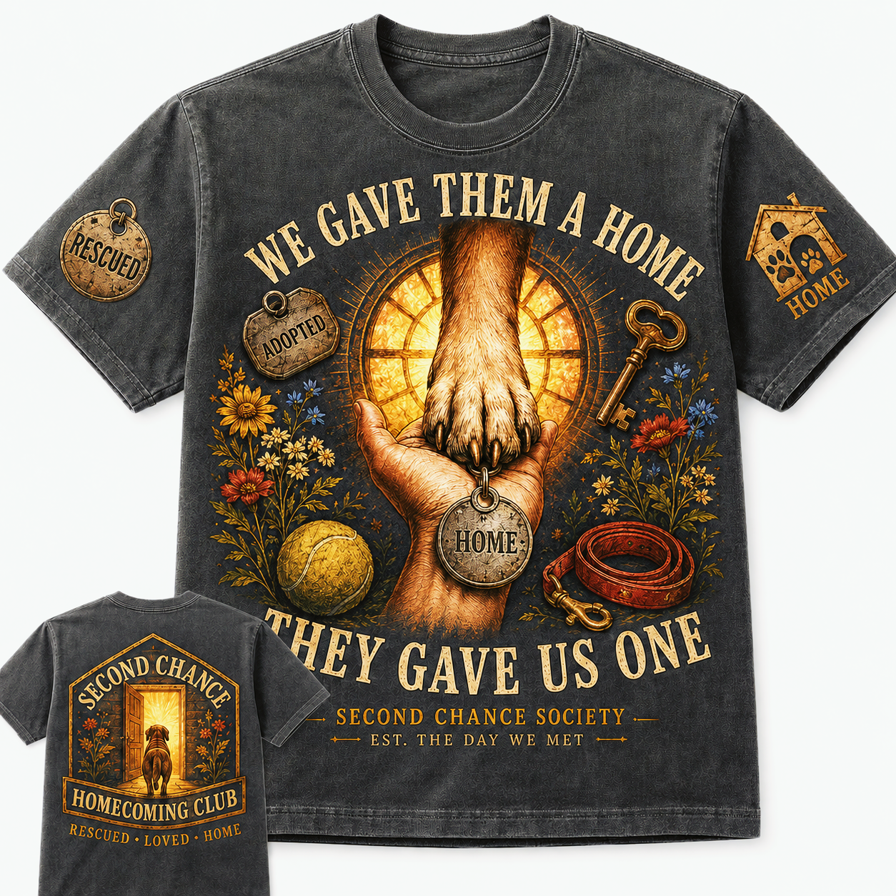 We Gave Them a Home Rescue Dog T-Shirt