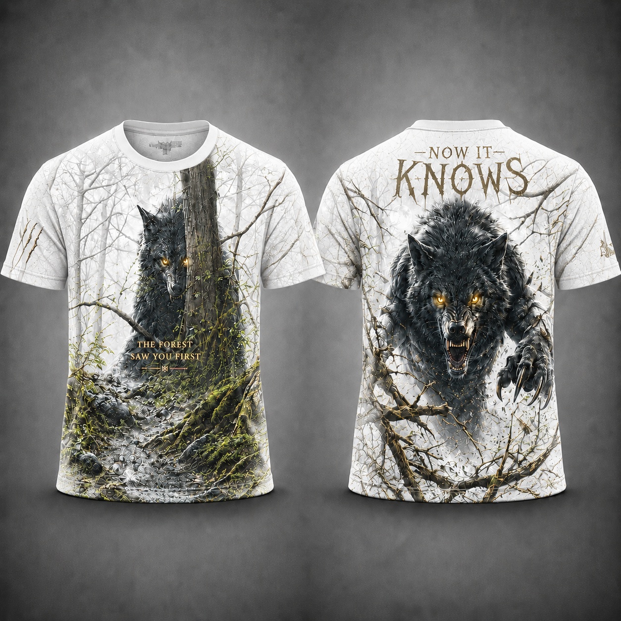 Now It Knows Wolf Forest T-Shirt