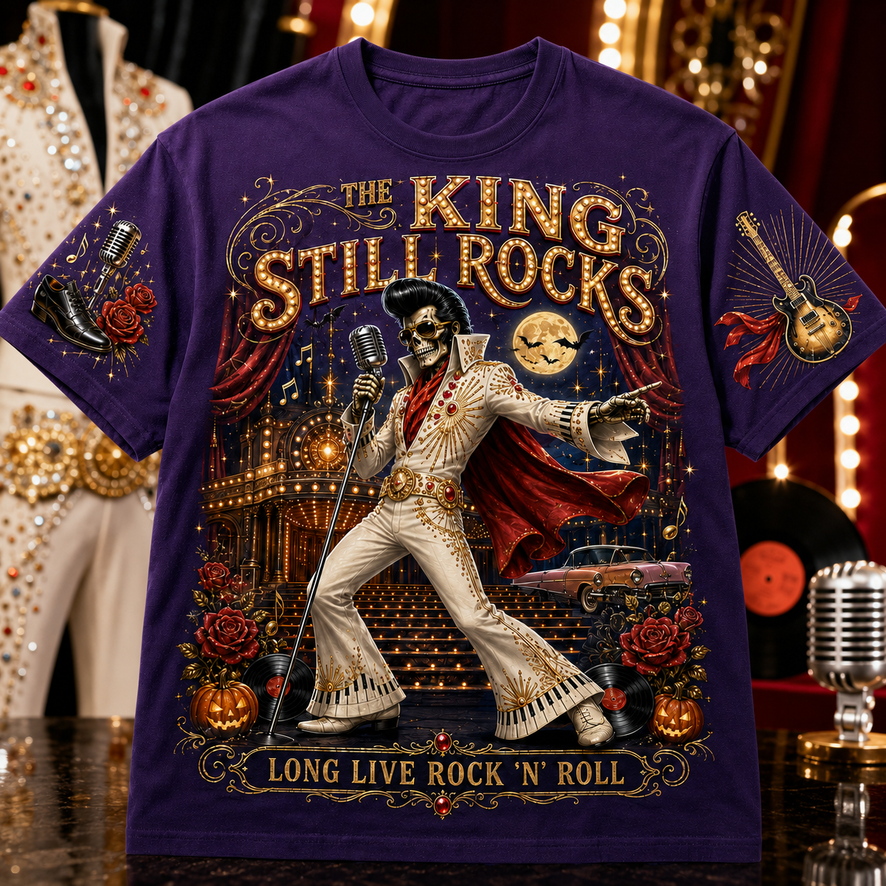 The King Still Rocks Tribute Tee