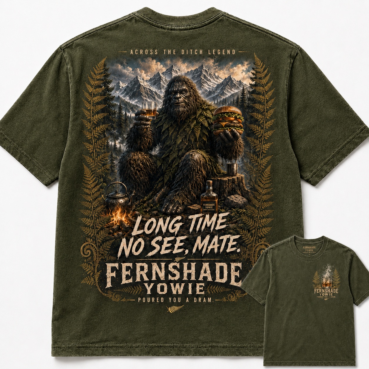 Mate Fernshade Yowie Horror Legend Graphic Tee
