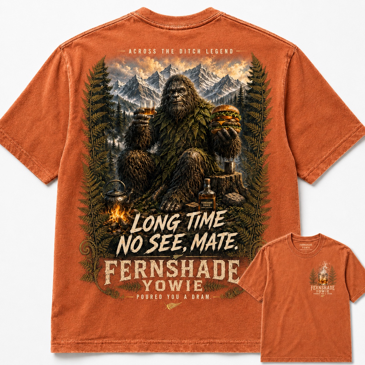 Mate Fernshade Yowie Horror Legend Graphic Tee