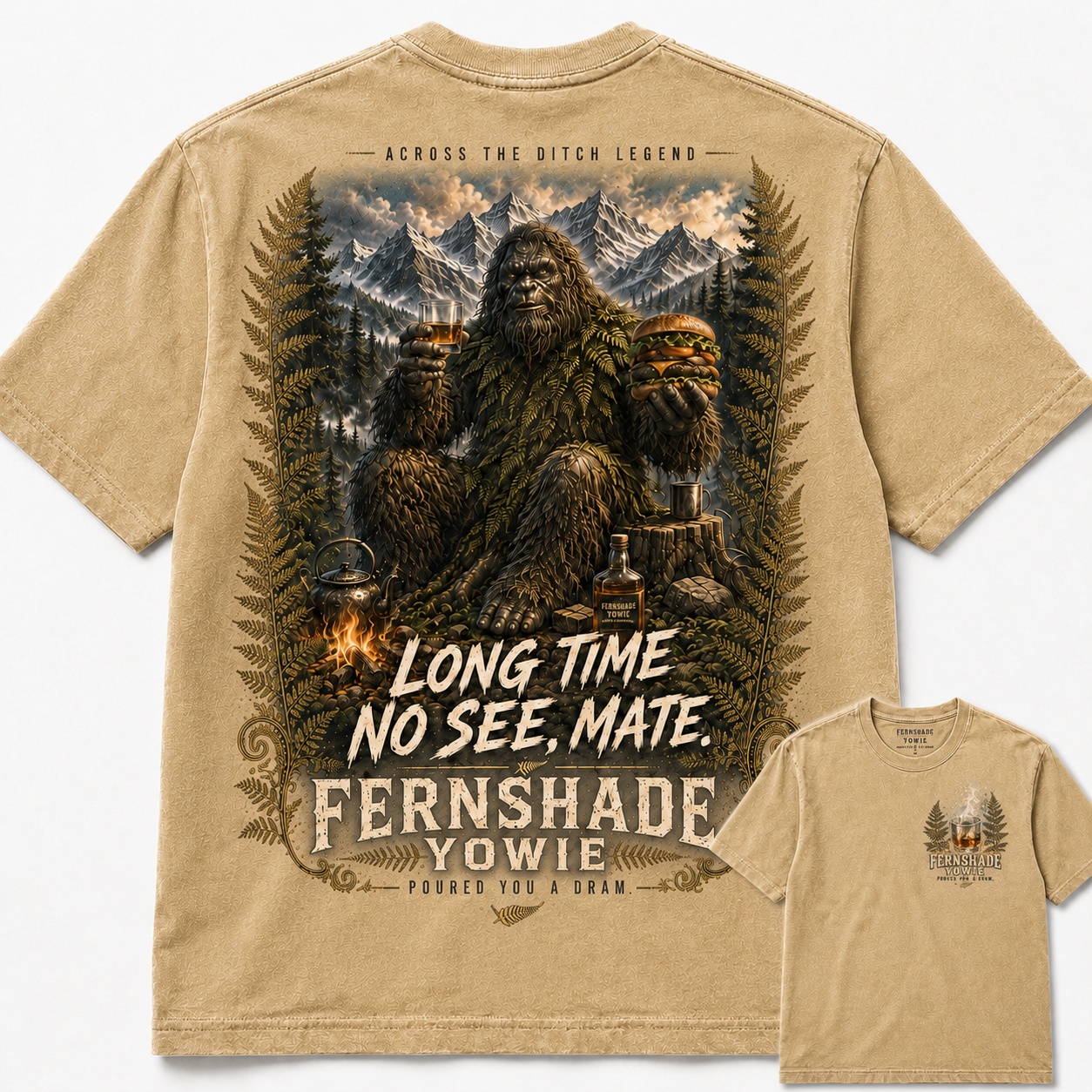 Mate Fernshade Yowie Horror Legend Graphic Tee