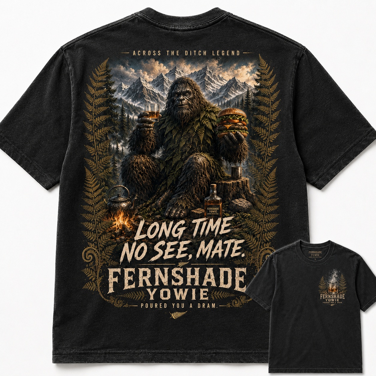 Mate Fernshade Yowie Horror Legend Graphic Tee