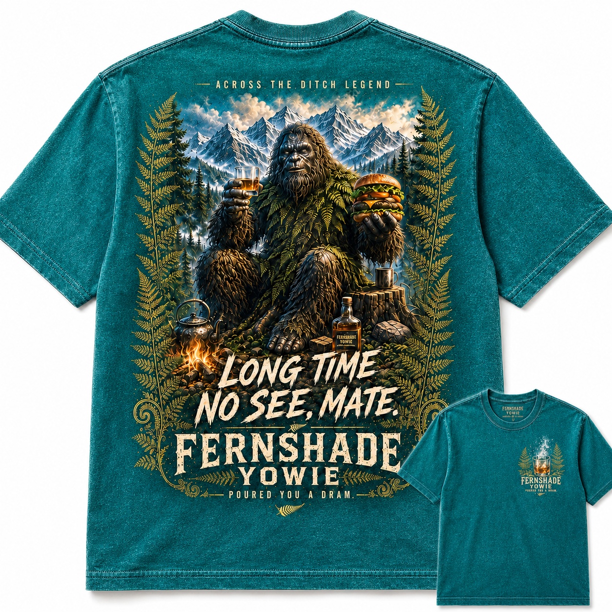 Mate Fernshade Yowie Horror Legend Graphic Tee