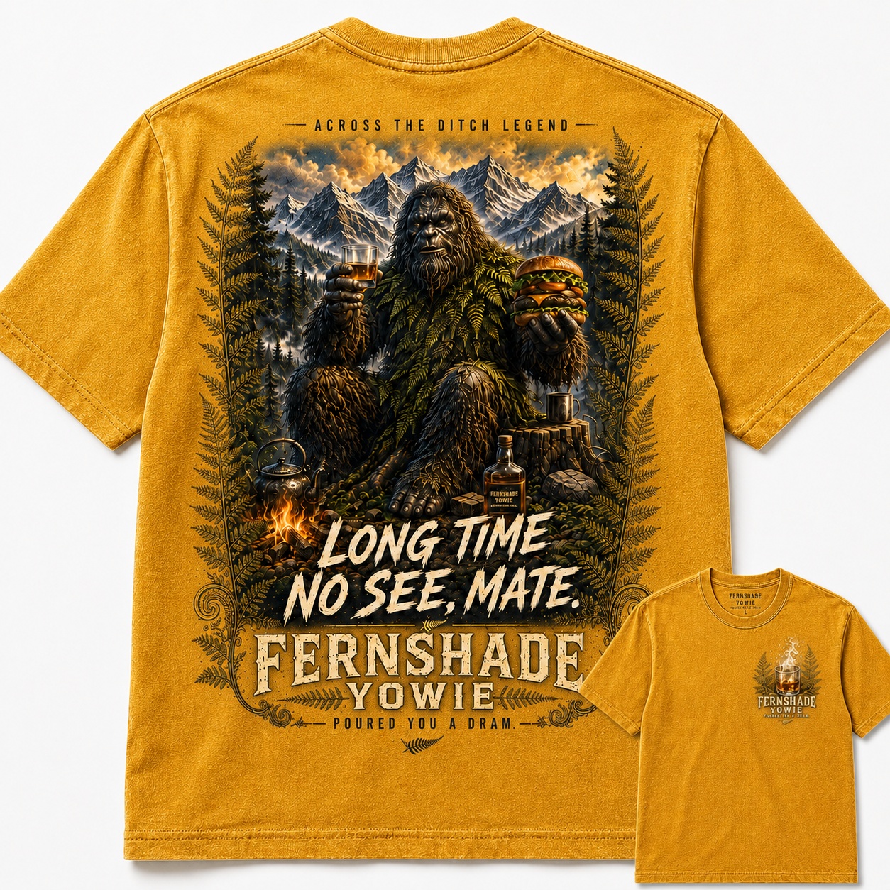 Mate Fernshade Yowie Horror Legend Graphic Tee