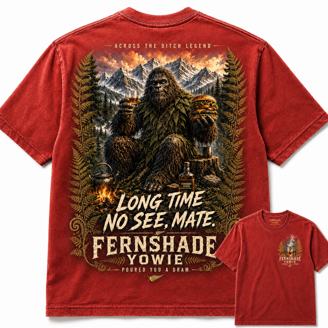 Mate Fernshade Yowie Horror Legend Graphic Tee