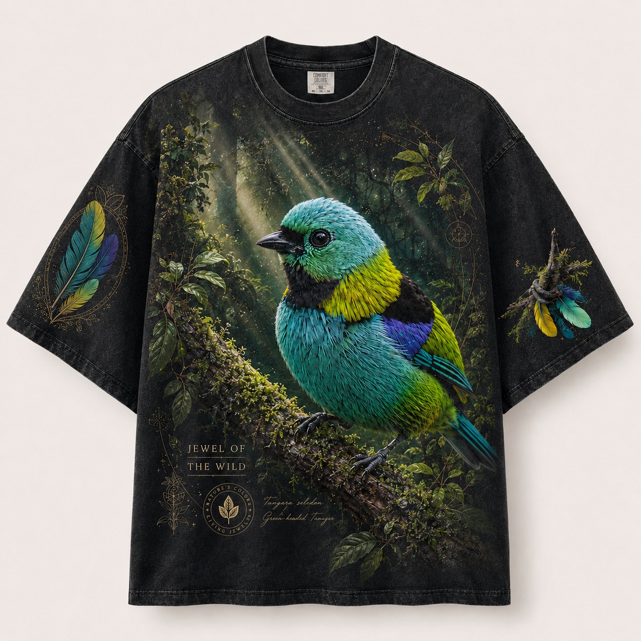 Rainforest Rays Green-Headed Tanager Tee