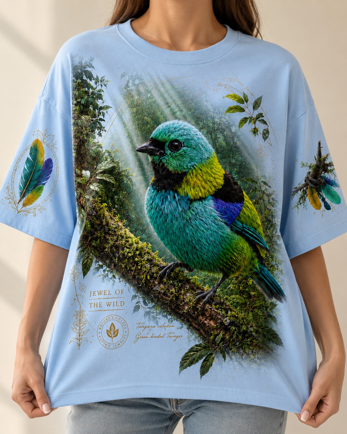 Rainforest Rays Green-Headed Tanager Tee