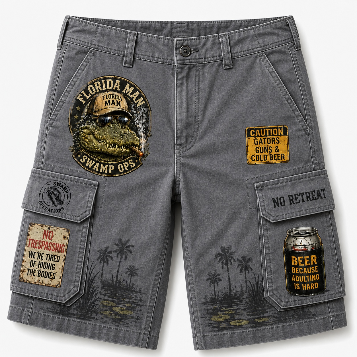Florida Man Swamp Ops Cargo Shorts