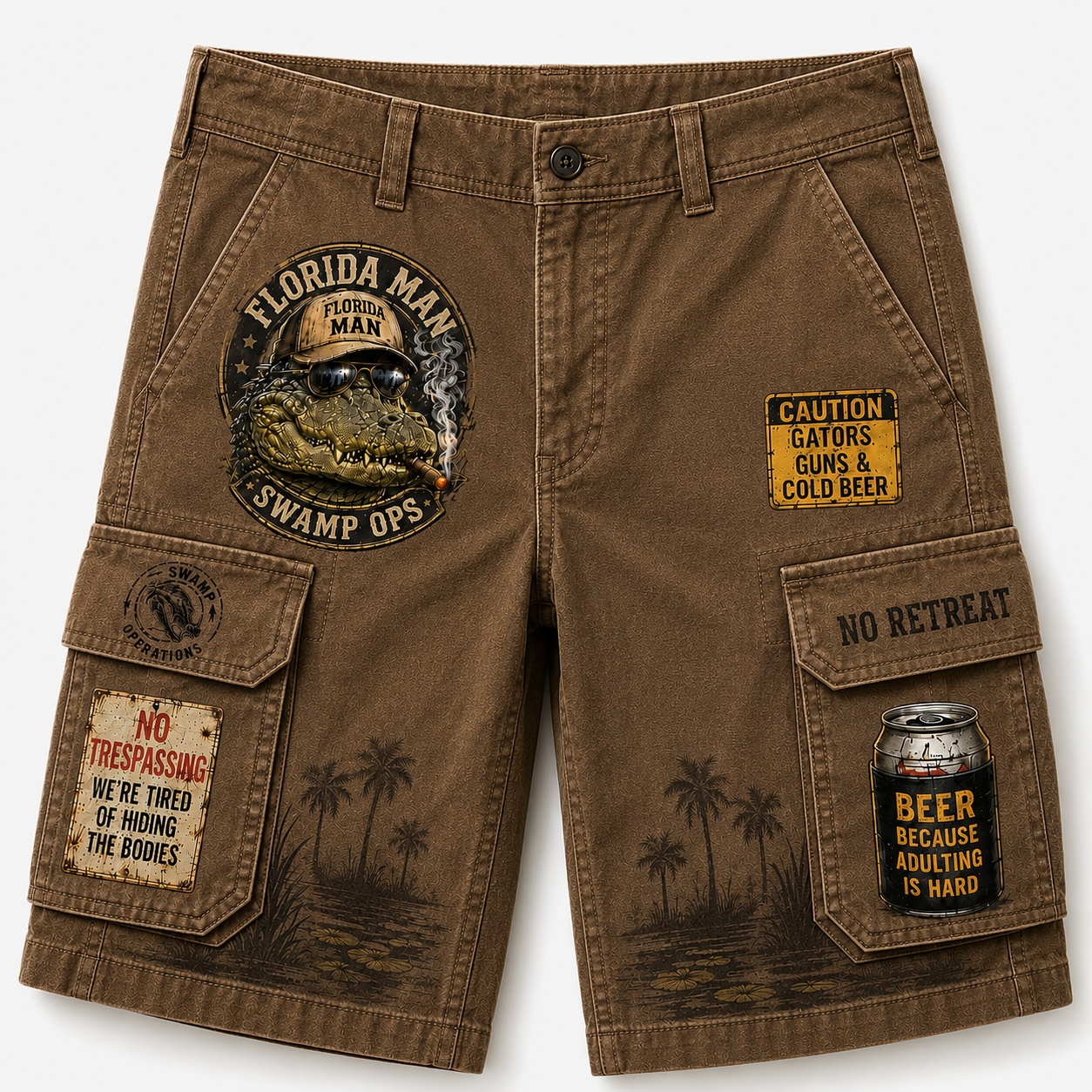 Florida Man Swamp Ops Cargo Shorts