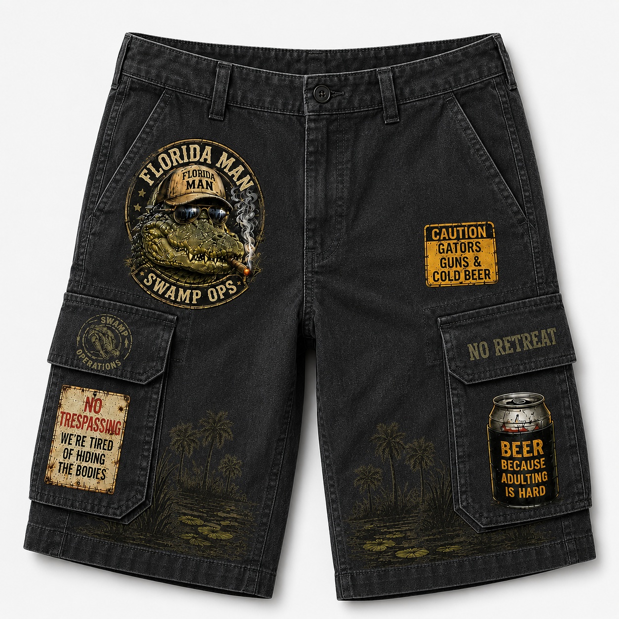 Florida Man Swamp Ops Cargo Shorts