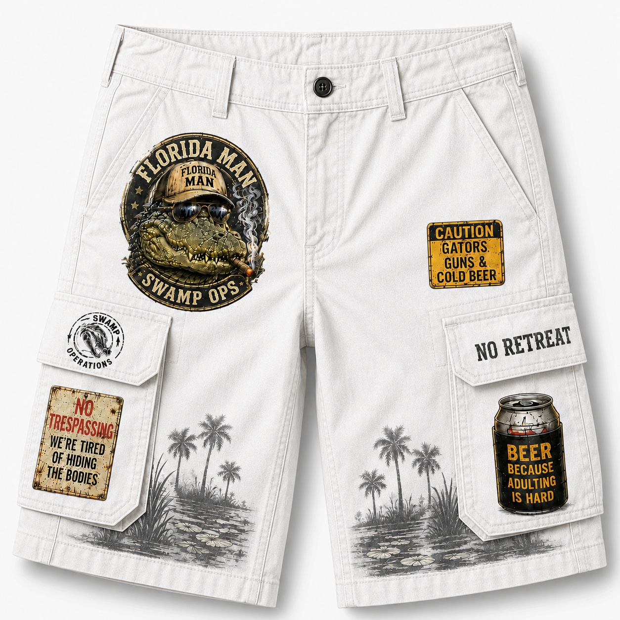 Florida Man Swamp Ops Cargo Shorts