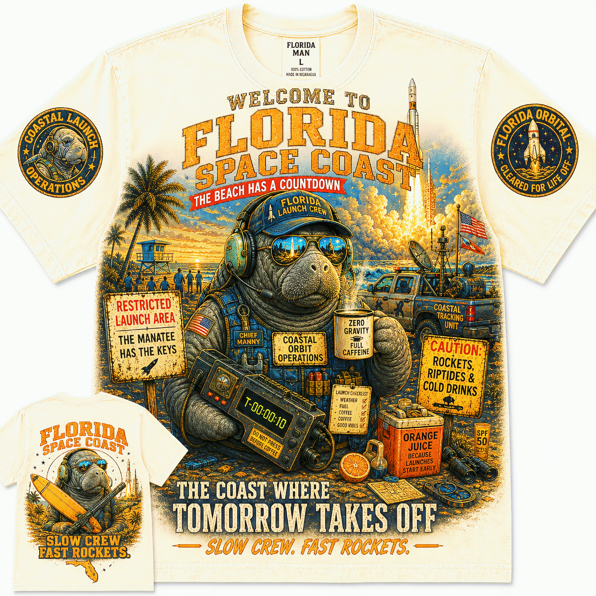 Florida Space Coast Tomorrow Takes Off T-Shirt