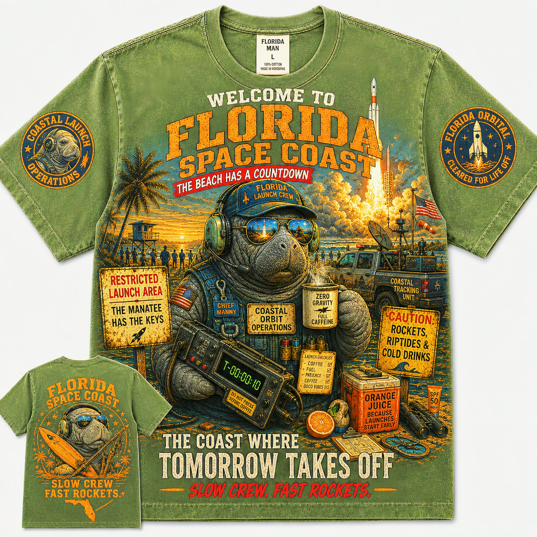 Florida Space Coast Tomorrow Takes Off T-Shirt