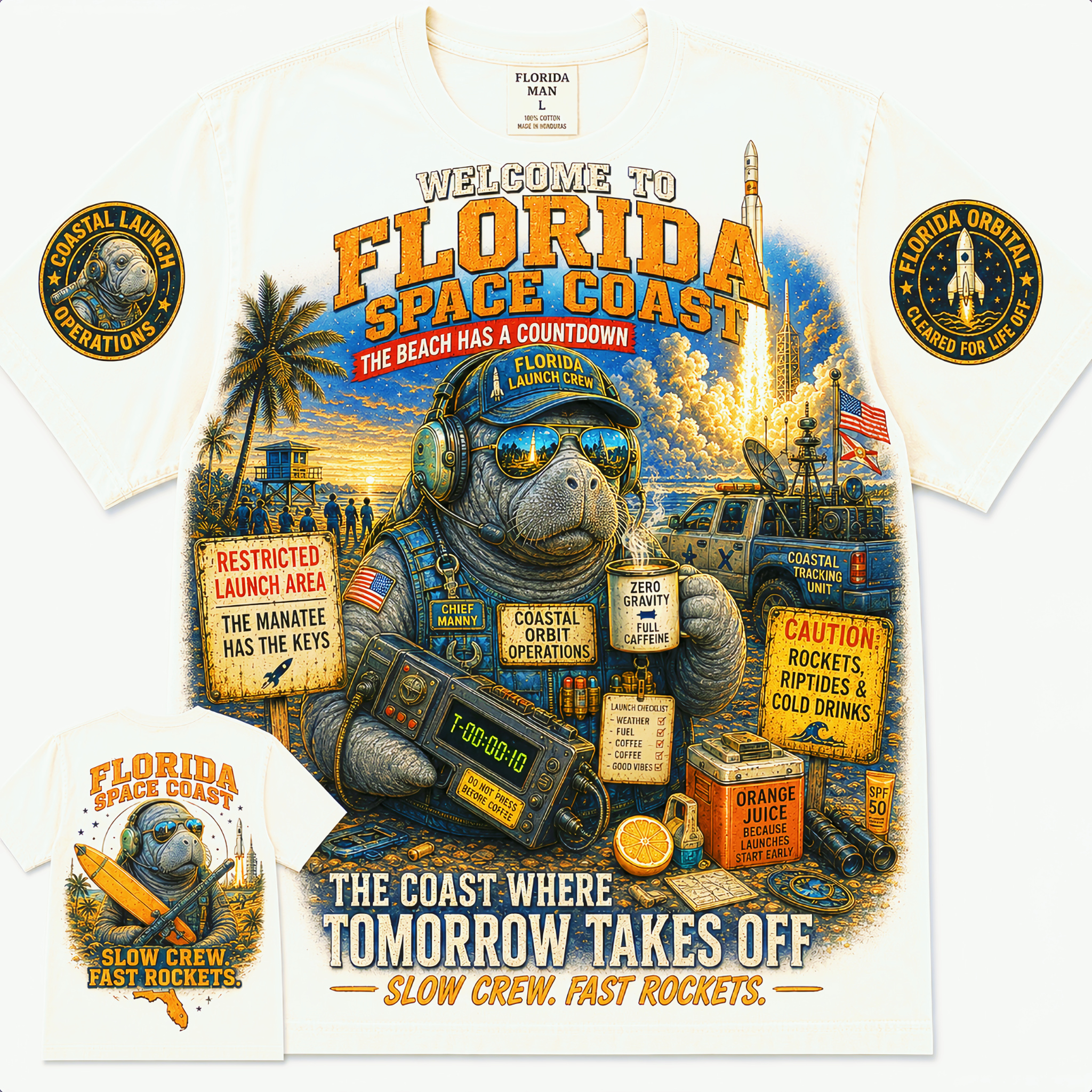 Florida Space Coast Tomorrow Takes Off T-Shirt