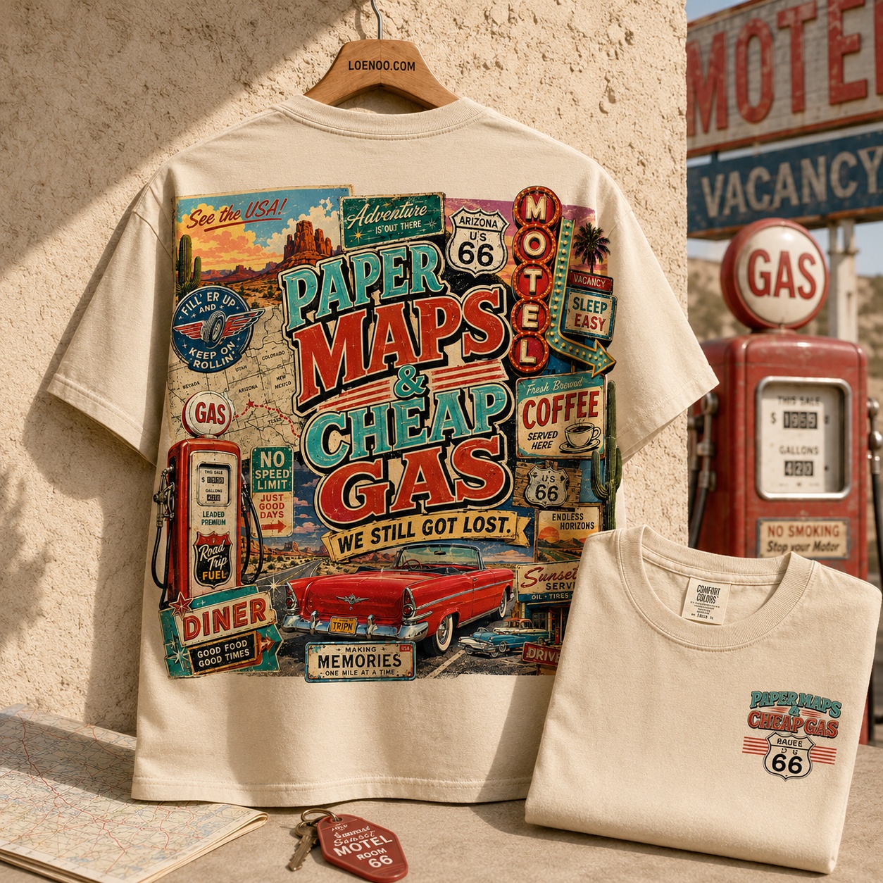 Life Happens on Route 66 Tee