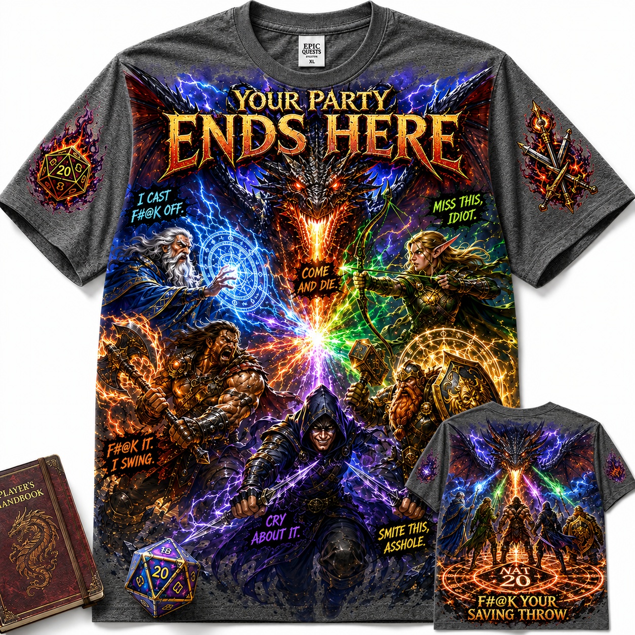 Nat 20 Saves the Party Tee
