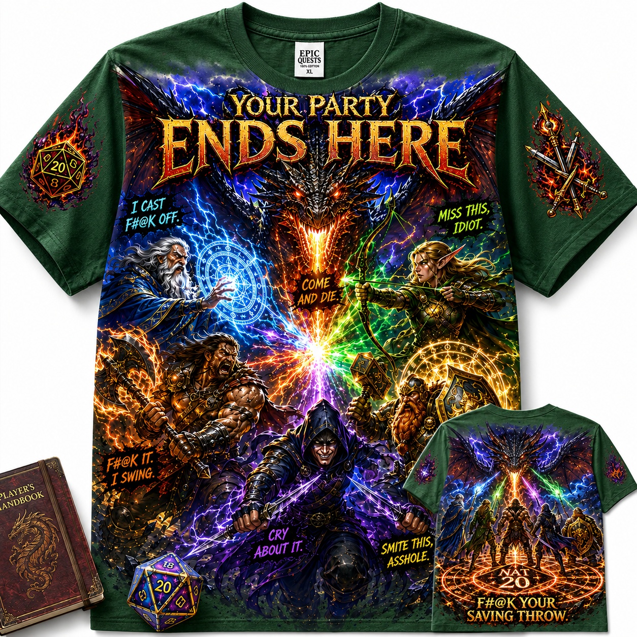 Nat 20 Saves the Party Tee