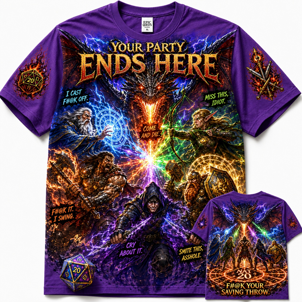 Nat 20 Saves the Party Tee